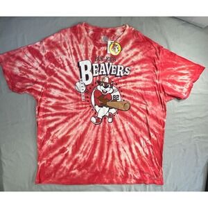 Buc-ees T-shirt Buc-ees Beavers Red Tie‎ Dye Men's 3XL NEW